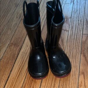 Black Rain Boots